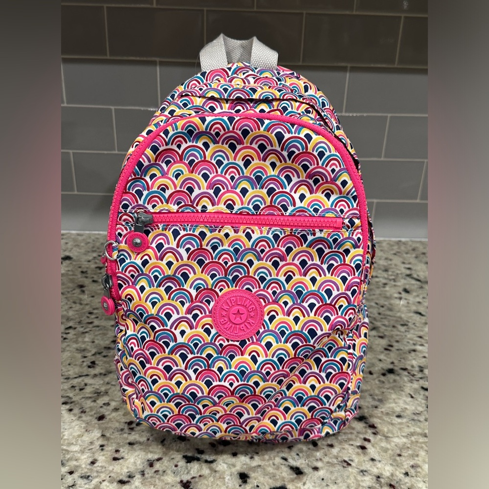 Kipling Challenger Small Backpack In Peacock Pris… - image 1